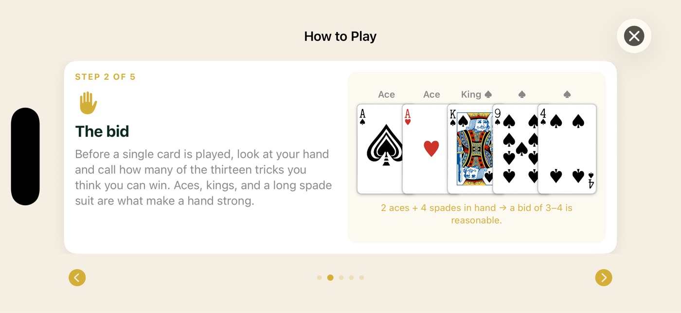 Card Master how to play screen